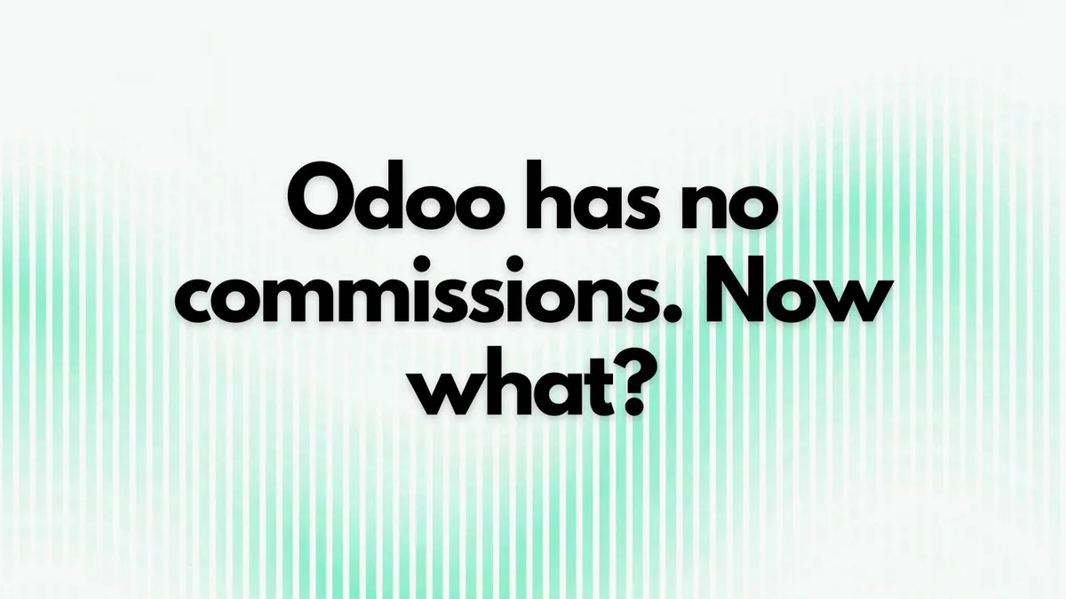 Why Odoo doesn't have commission tracking (and what finance teams actually do)